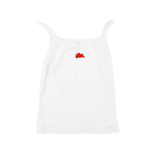 Berry Embroidered Tank Top